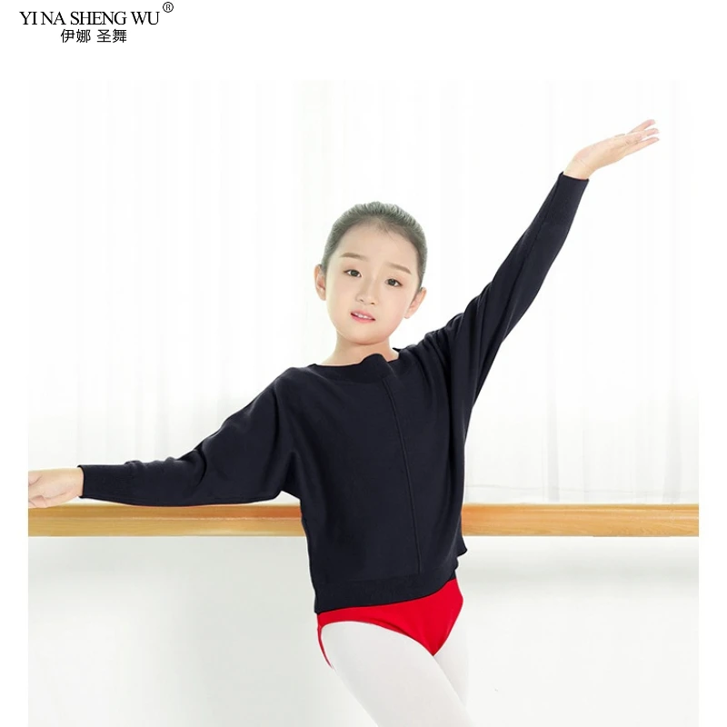 Детский гимнастический костюм для девочек с длинным рукавом
