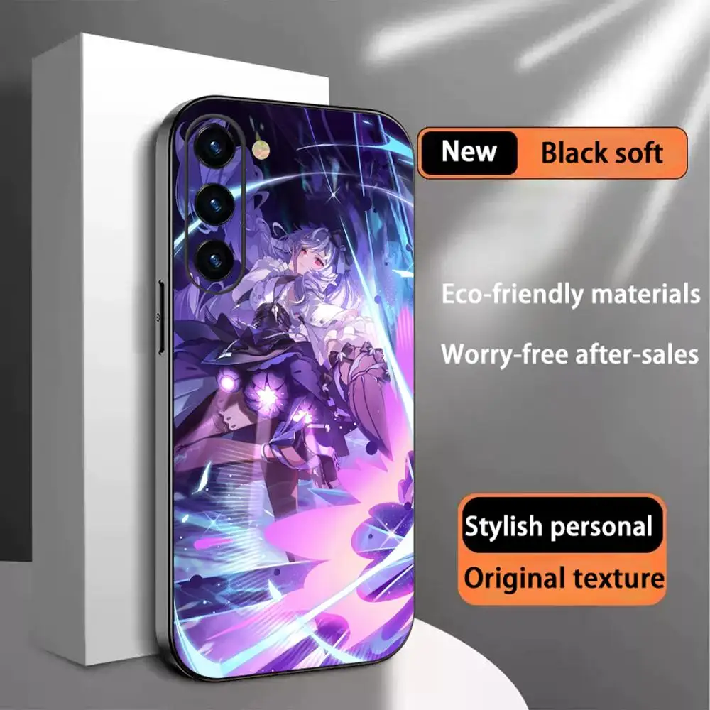 Фото Чехол для телефона Vivian Cool Game Girl Pattern для Samsung Galaxy S26 S25 S24 S23 S22 S21 Plus Ultra Note20, мягкий, черный №1