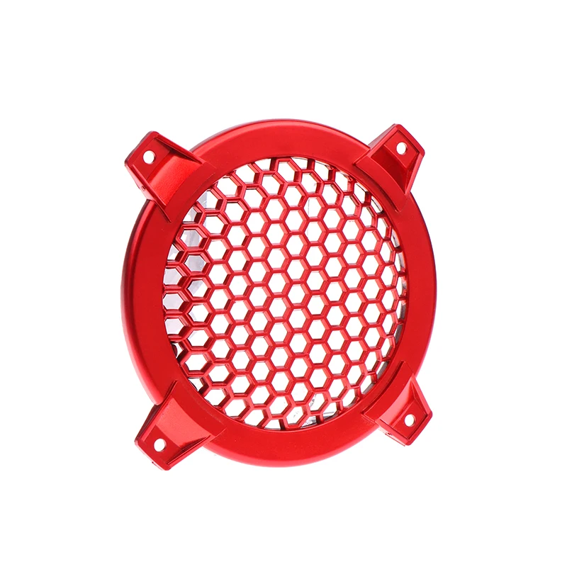 4-дюймовый красный пластиковый автомобильный аудиодинамик решетка сабвуфера