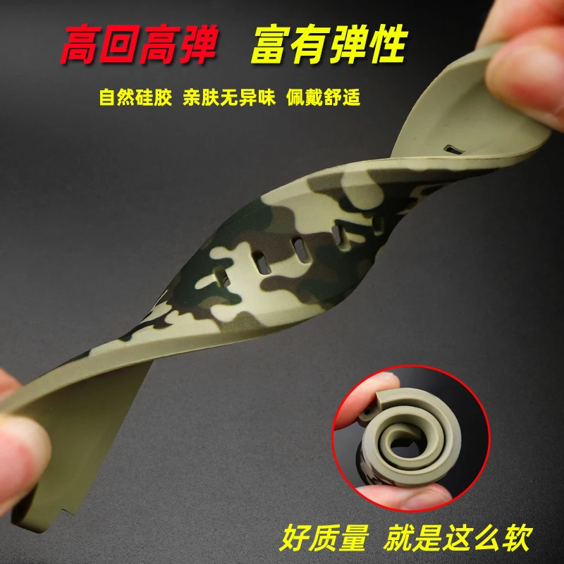 Premium-Grade silicone watchband for PROTREK series Casio prw-3000 \ 3100 \ 6000 \ 6100y modified silicone watch strap men's bel