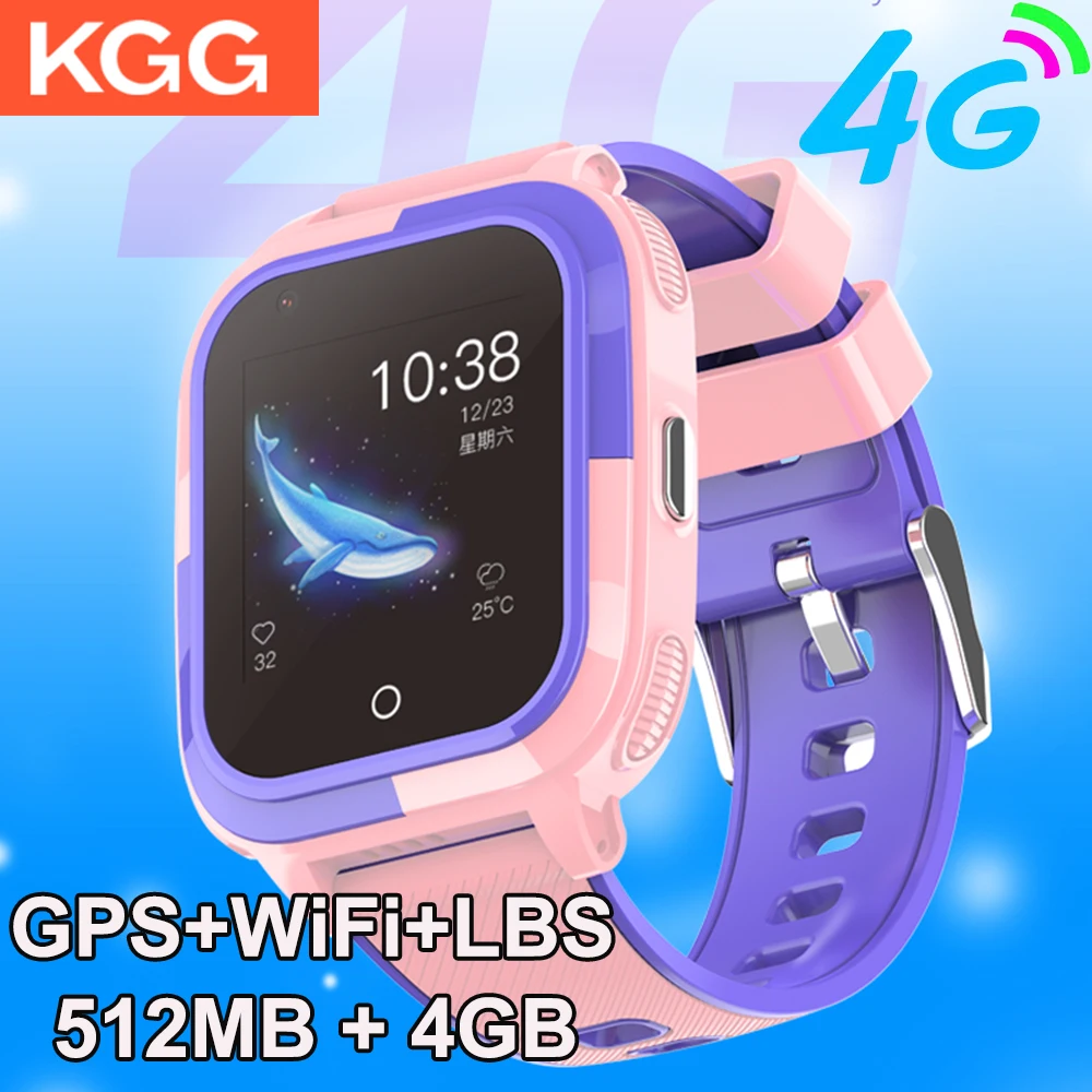

4G Kids Smart Watch GPS Wifi Location ROM 4GB Video Call IP67 Waterproof SOS 700mah Battery Children Smartwatch Boy Girl Gifts
