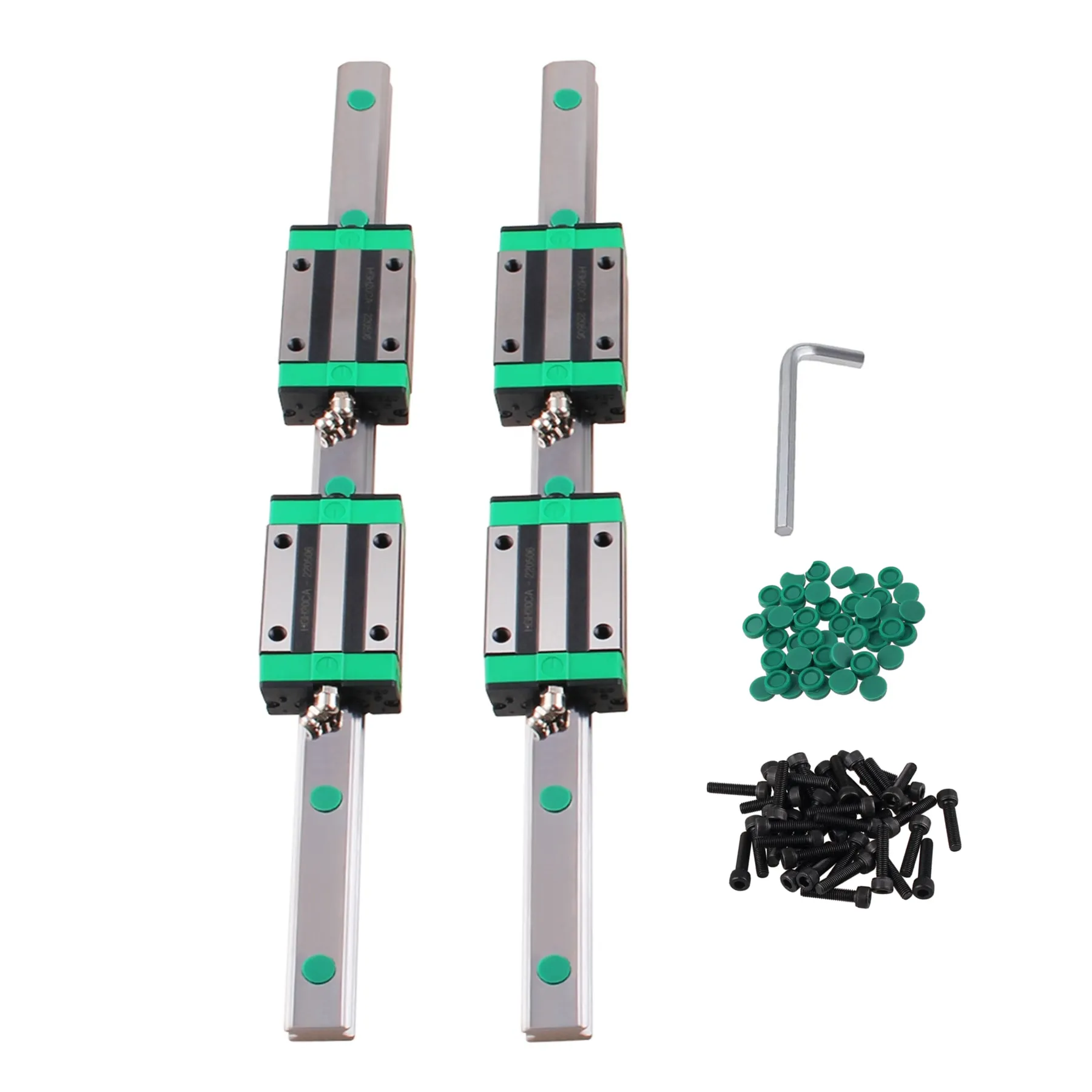 2 шт. HGR15 HGR20 квадратная линейная направляющая + 4 HGH15CA/HGW15CC/HGH20CA/HGW20CC подшипниковые