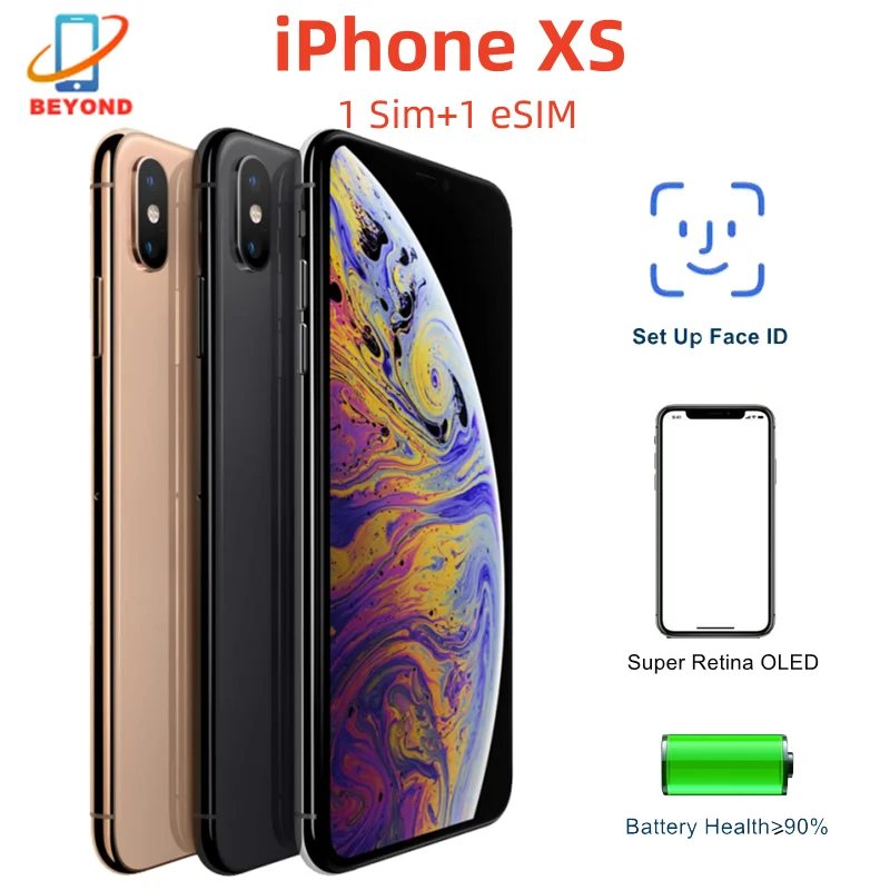 

Новинка 95% оригинальный Apple iPhone XS 5,8 "Оригинальный Super Retina OLED 4 ГБ ОЗУ 64 Гб/256 Гб ПЗУ идентификатор лица IOS разблокированный 4G LTE