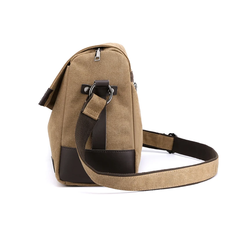 Холщовая Сумка в стиле милитари для мужчин винтажная уличная Сумка-слинг ретро