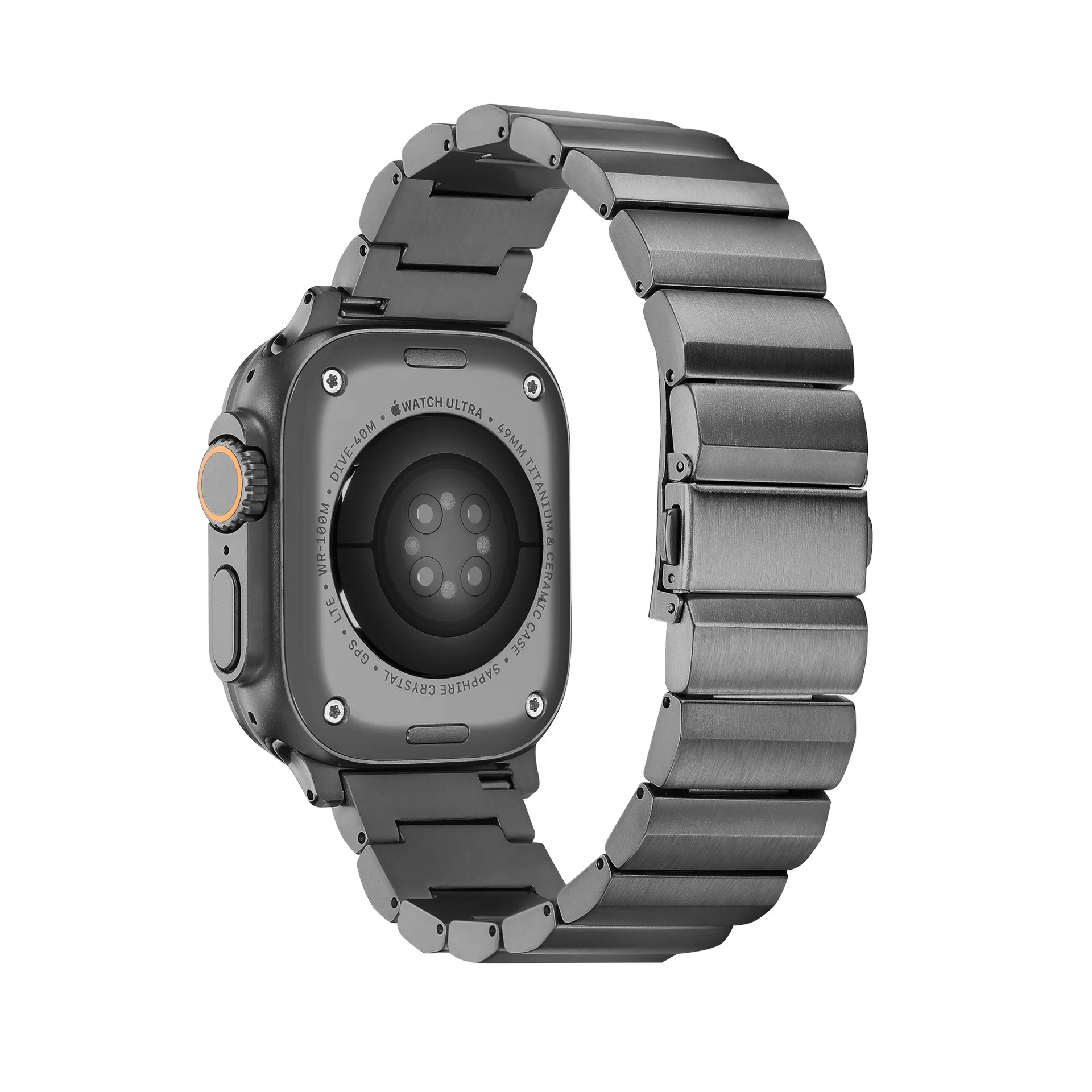 Luxury Titanium Band for Apple Watch Ultra 49mm 45mm 44mm 38mm 40mm 42MM Men Style Strap for IWatch Series 8 7 6 SE 5 4 Bracelet