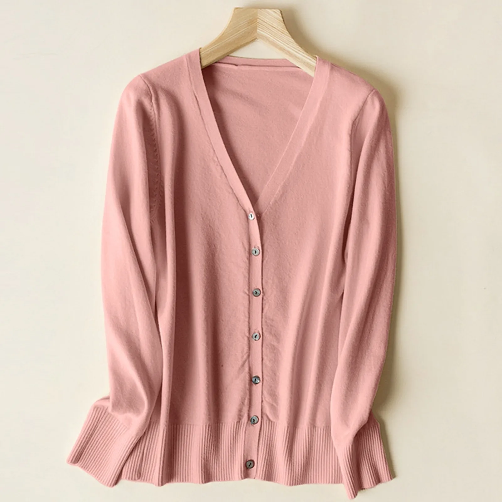 2024 весенне-осенний женский вязаный кардиган свитер пальто женская верхняя