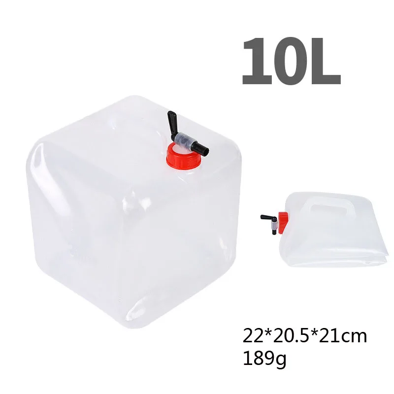 

Outdoor folding drinking bucket 10L camping portable large-capacity car drinking water bottle water tool four-corner water bag