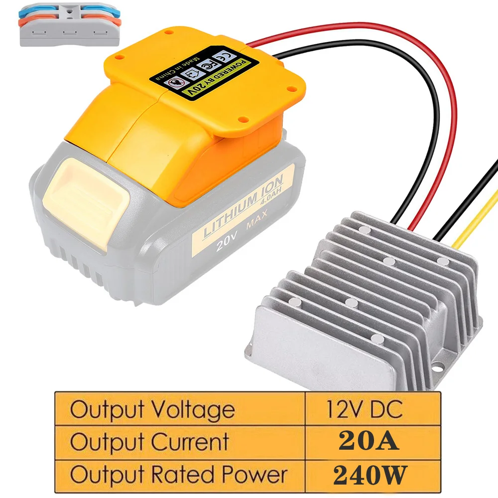 

Преобразователь XMSJ 18В в 12В 20А для аккумулятора Dewalt
