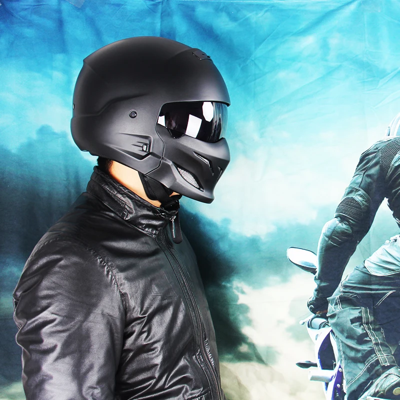 

Scorpion Helmet Retro Detachable Multi-purpose Combination Motorcycle Locomotive Personality Half Predator Handsome Trendy