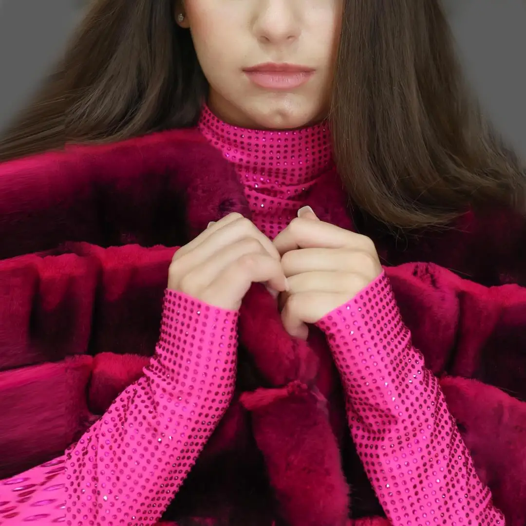 Новинка Модный женский жилет из шиншиллового меха натурального кролика Рекс