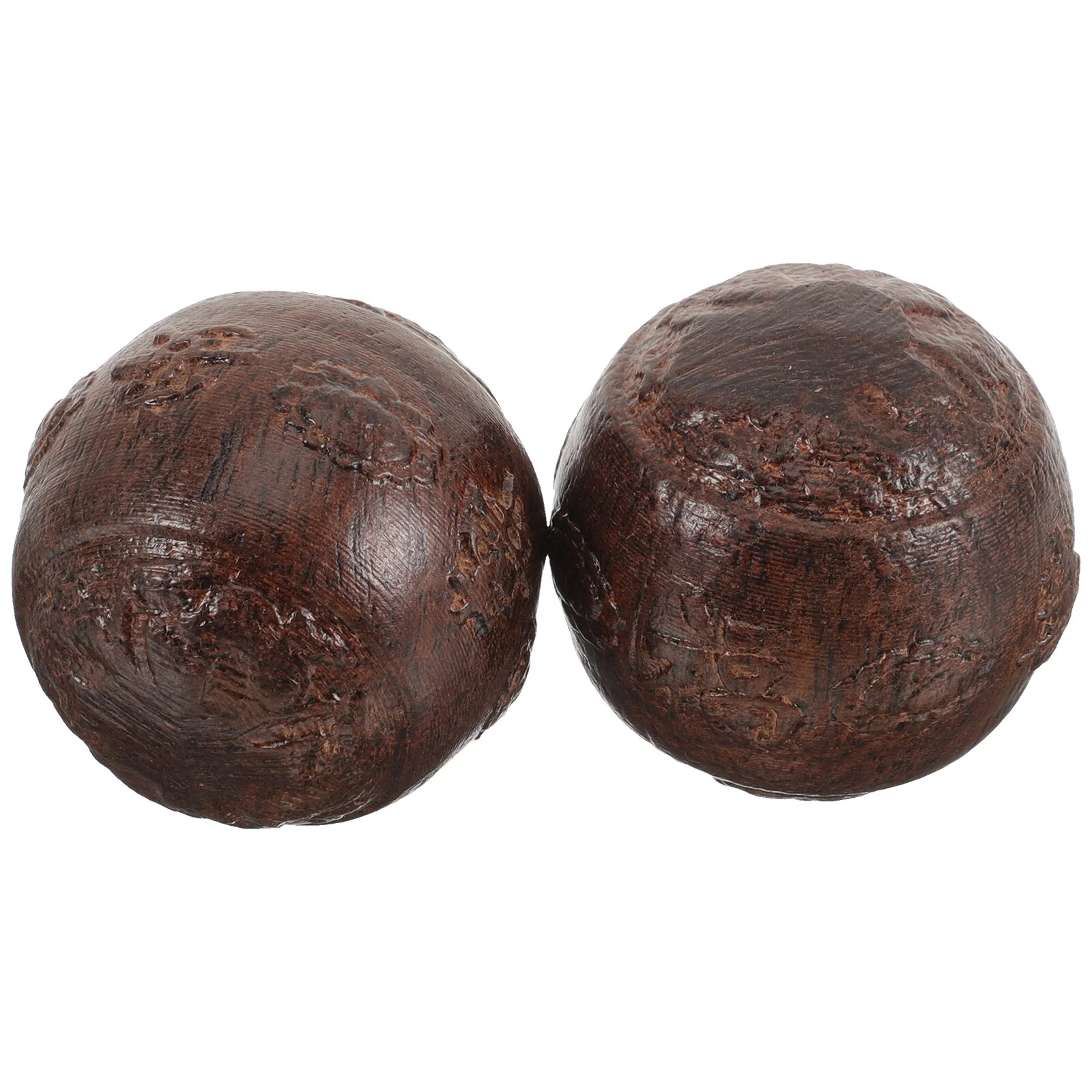 

1 Pair Handheld Balls Portable Wood Balls Smooth Wooden Balls Hand Playing Balls