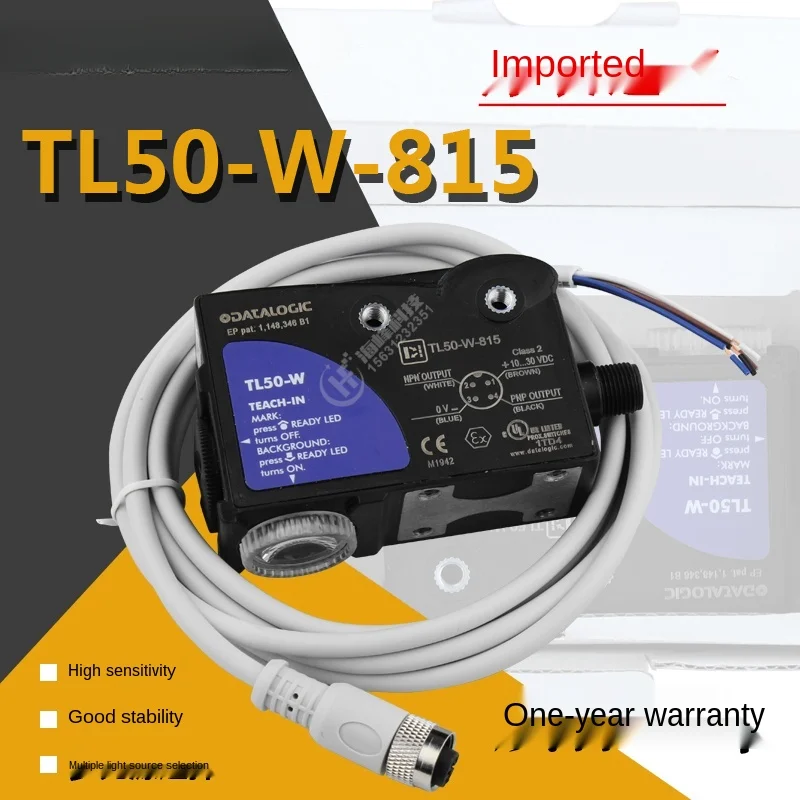 

Original Italy DATALOGIC TL50-W-815 Color sensor,Contrast sensor ,Photoelectric sensor