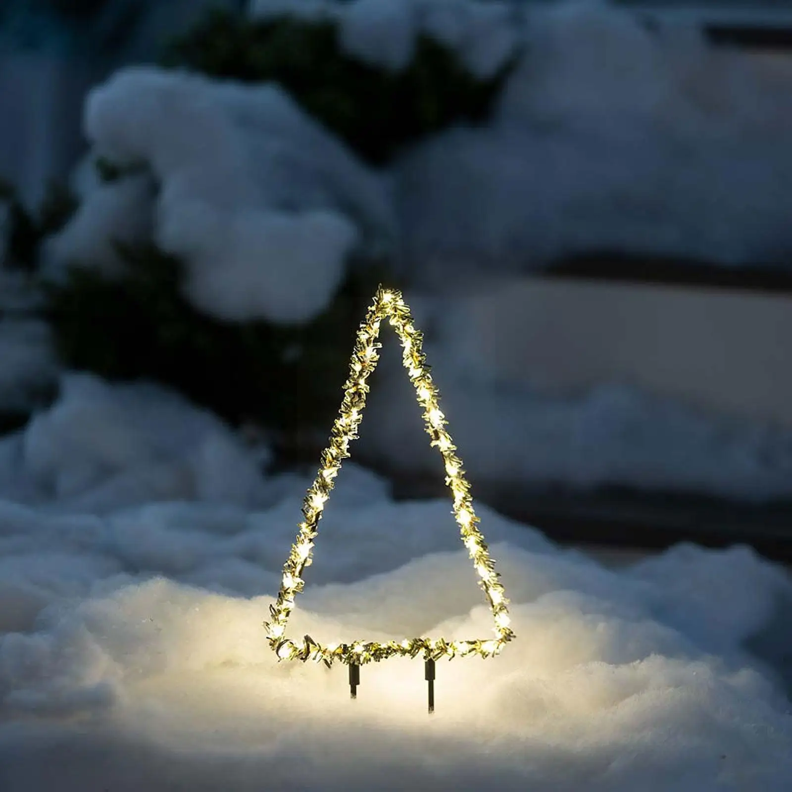 1 шт. треугольная лампа на солнечной батарее для рождественской елки с листьями сосны 2023 Cypress и украшения для гостиной светодиодный Декор но...