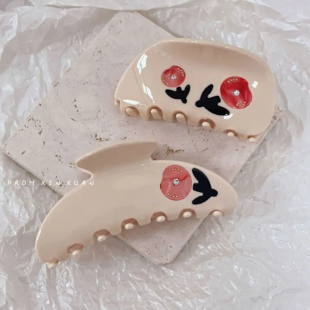 Креативная заколка для волос со стразами и цветком розы с уксусной кислотой