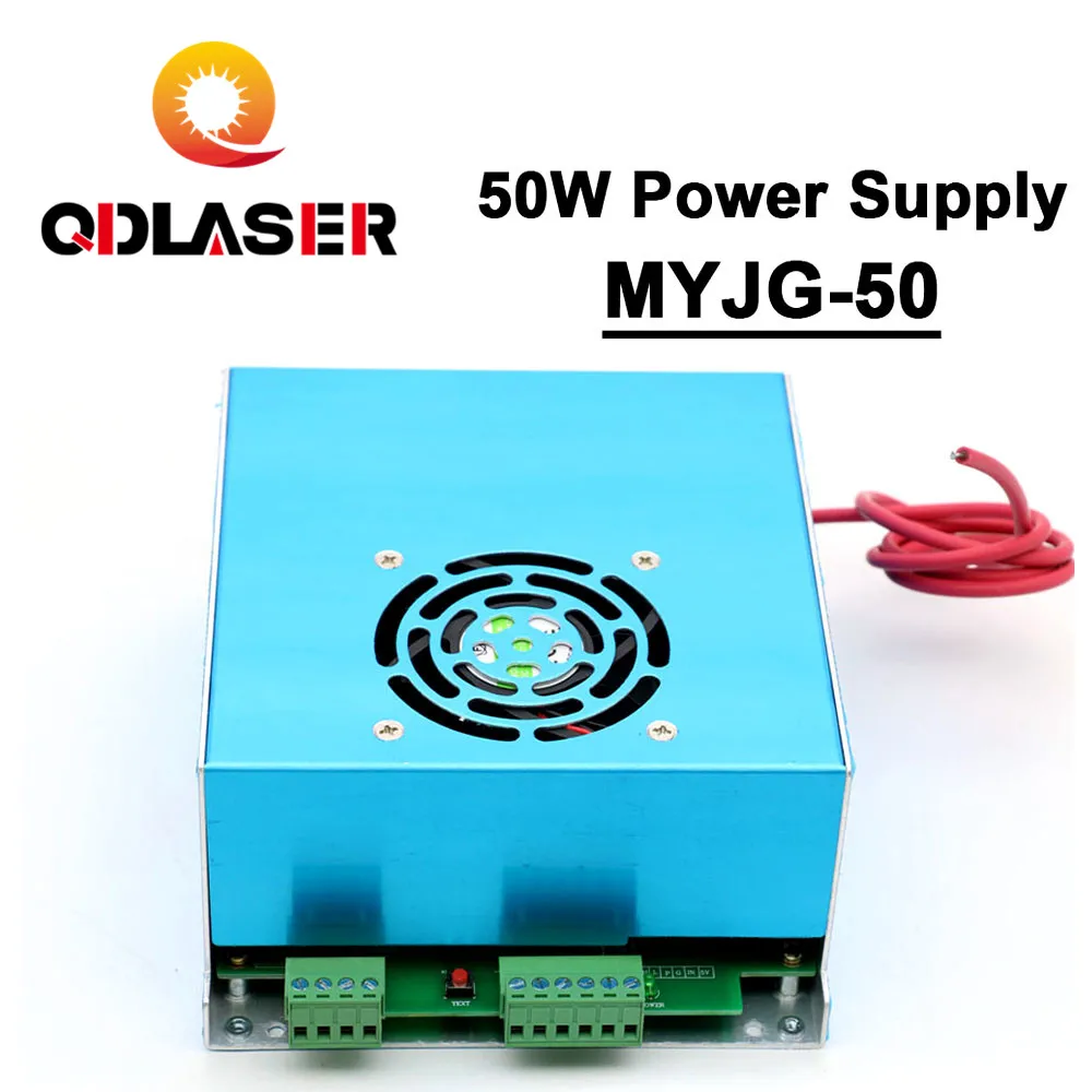 

QDLASER 50W Laser Power Supply MYJG-50G 110V 220V for Co2 Laser Tube Engraving Cutting Machine