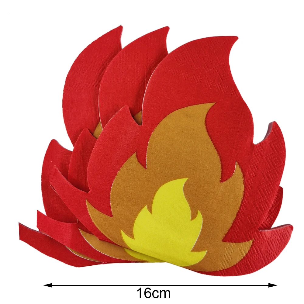 

Одноразовые бумажные салфетки с пламенем для вечеринки