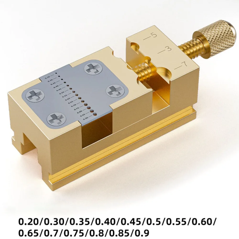 

Точные настольные тиски для часов, регулировка резьбы, противоскользящий инструмент для затяжки цанги, стабильный медный держатель головки часов, часовщик