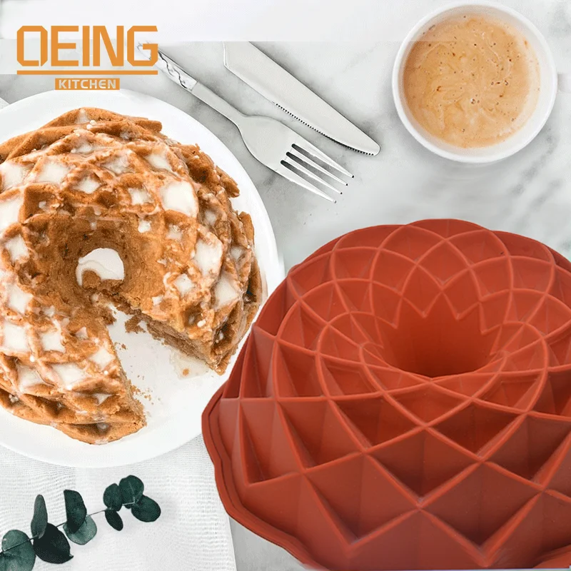 

Whirlwind Petalty Silicone Mold Cake Bird Nest Shape Nonstick Round Baking Mousse Bakeware Kitchen Tools Cake Mold Resin Mould