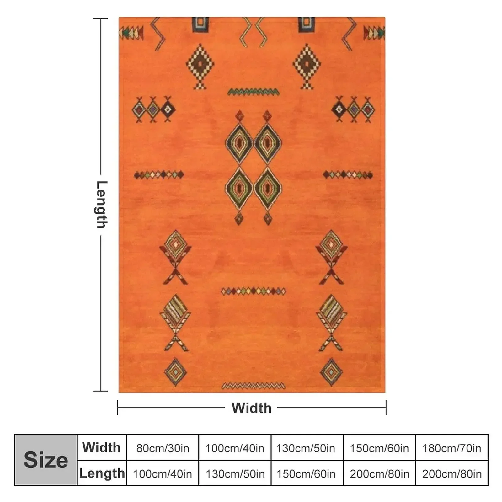 Восточный традиционный марокканский берберский коврик художественное одеяло
