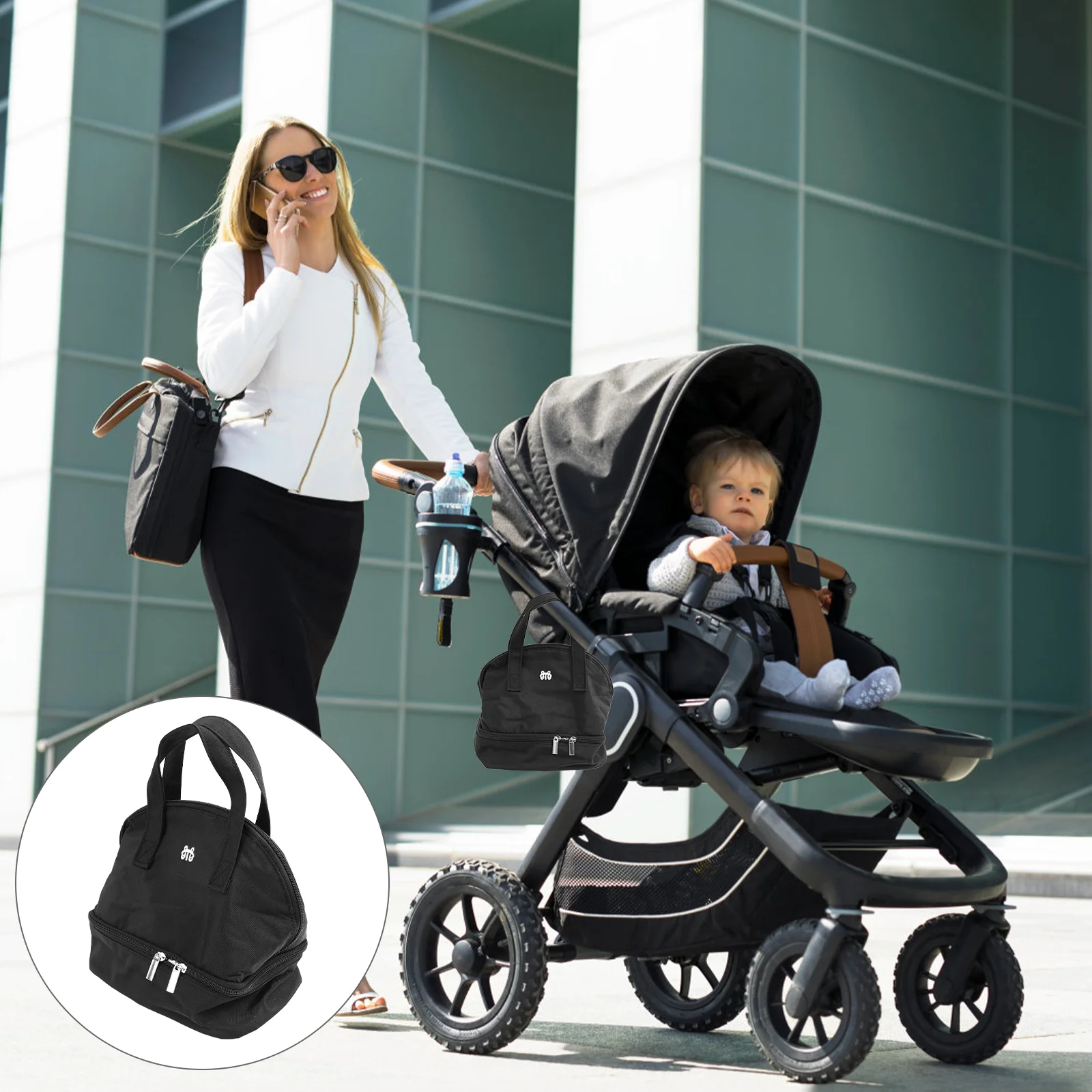 

Diaper Baby Tote Bottle Lunch Insulated Messenger Cooler Satchel Travel Mother Organizer Purse Handbags Shoulder Breast Mommy