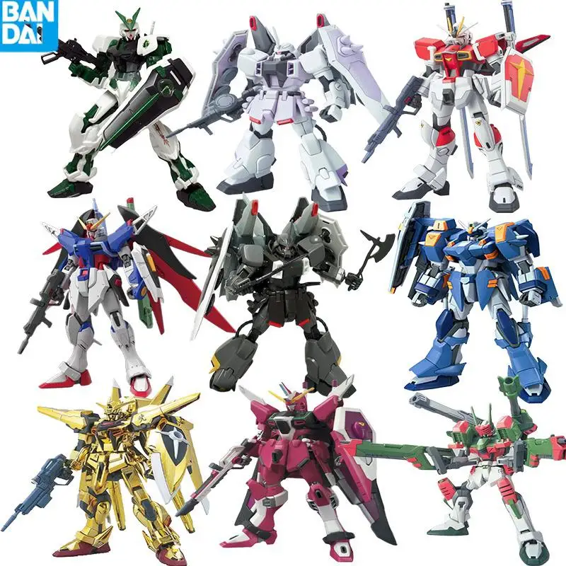 Bandai Аниме Gunpla фигурка Гандам экшн-модель Figureals Hg1/144 Dark Assault Freedom Fate собранные игрушки декор с роботом Gift