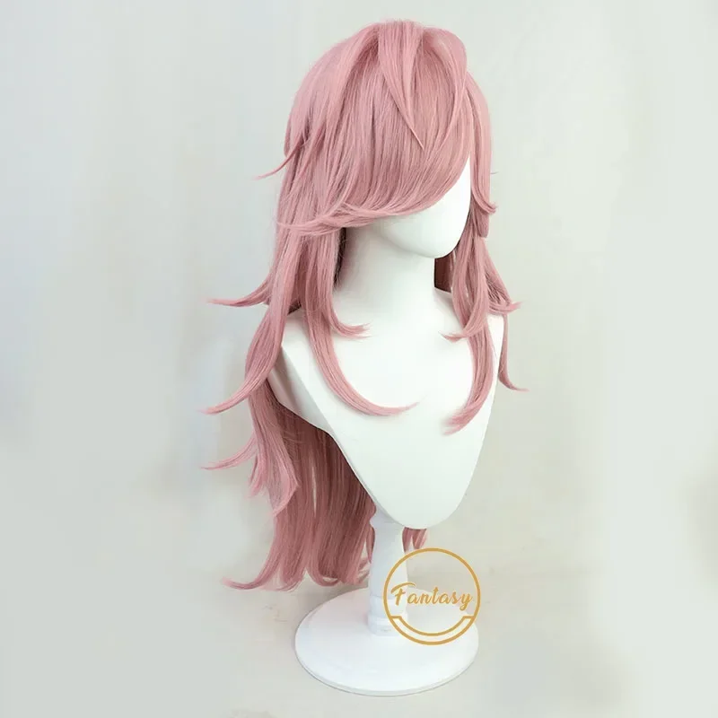 Парик Yayoi Kusakabe аниме Tenkuu Shinpan High-Rise Inasion косплей длинные розовые волосы