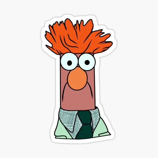 

Meep Muppet 5PCS Stickers for Window Cute Decorations Kid Anime Wall Art Laptop Car Room Water Bottles Stickers Print