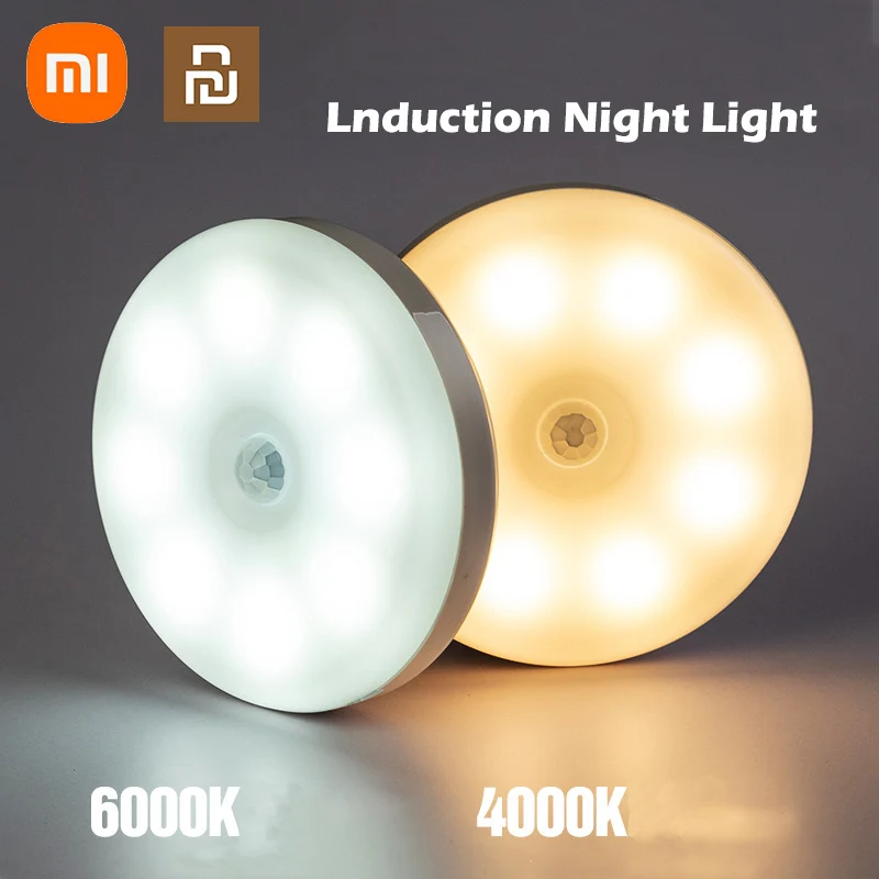 

Декор для спальни Xiaomi Youpin, ночник с датчиком движения, ночная лампа, подарок для детей, USB зарядка, украшение для спальни, светодиодный ночник