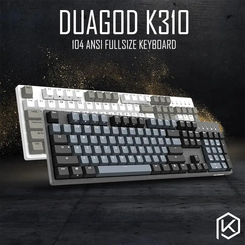 

Механическая клавиатура durgod 104 taurus k310 с переключателями cherry mx, коричневые, синие, черные, красные, серебристые клавиши pbt doubleshot