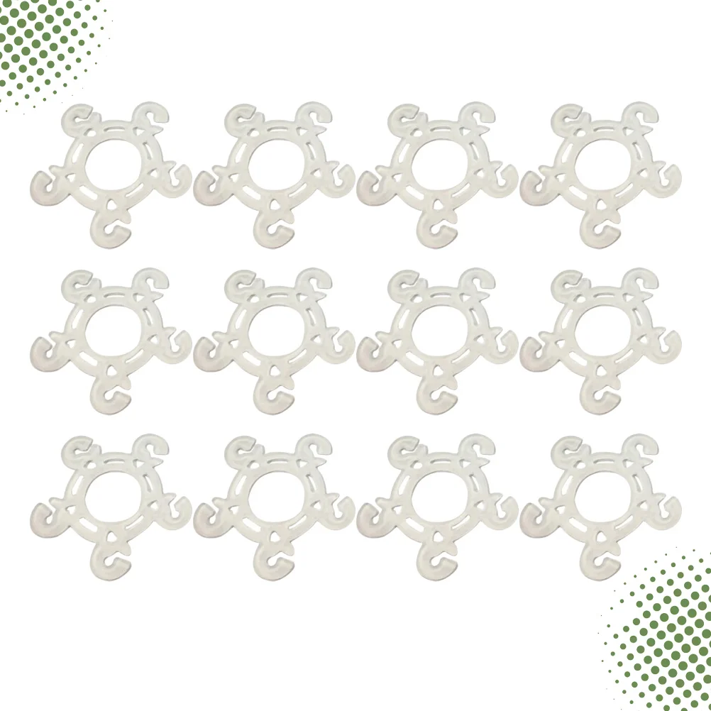 

60 Pcs Decked Accessories Balloon Rings Buckle Arch Connector Wedding Decoration Tool Holder Sticks Button