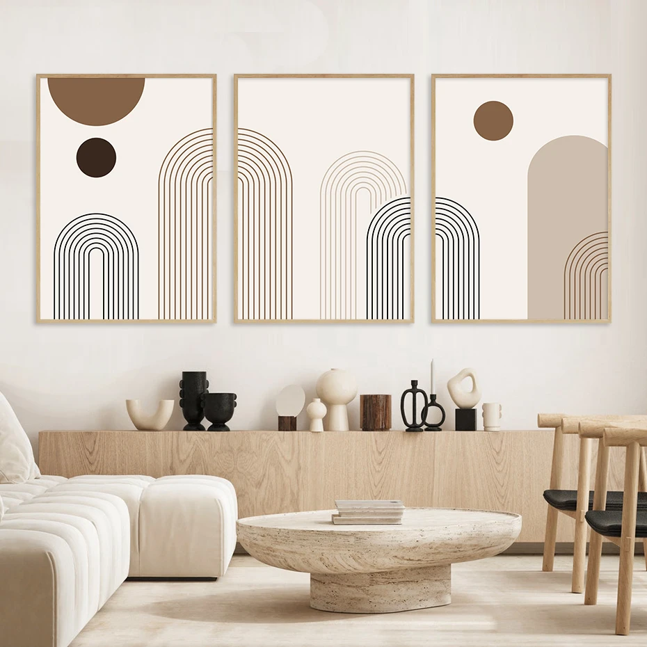 

Minimal Style Abstract Boho Geometric Lines Posters And Prints Wall Art Canvas Painting Wall Pictures For Living Room Home Decor