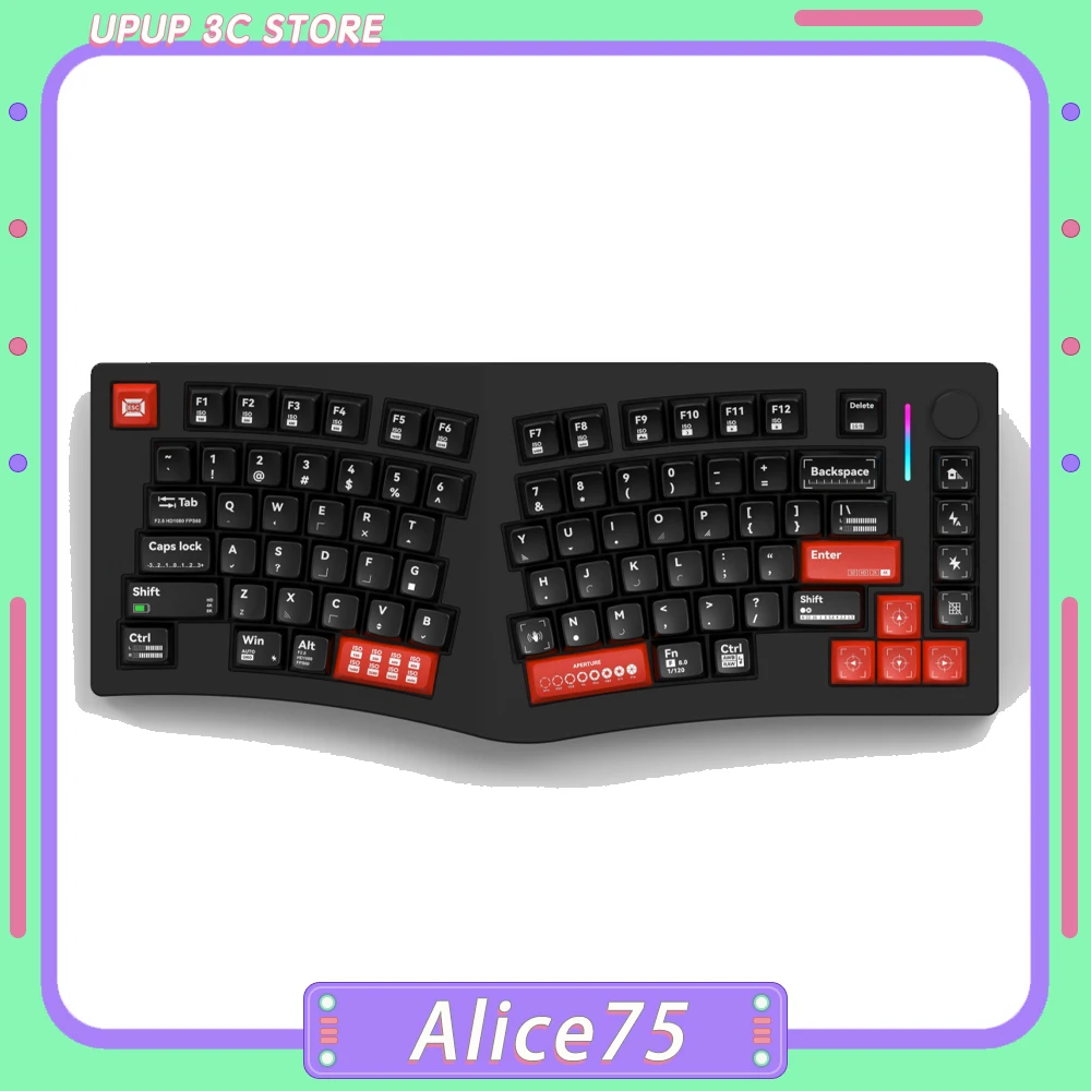 Клавиатура Feker Alice75 механическая три режима 2 4 ГГц