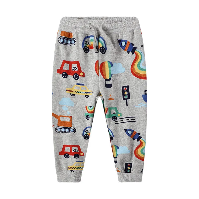 Купи Jumping Meters New Arrival Rocket Sweatpants Kids Boys Wear Drawstring Toddler Kids Clothes Full Length Children's Trousers Pant за 489 рублей в магазине AliExpress