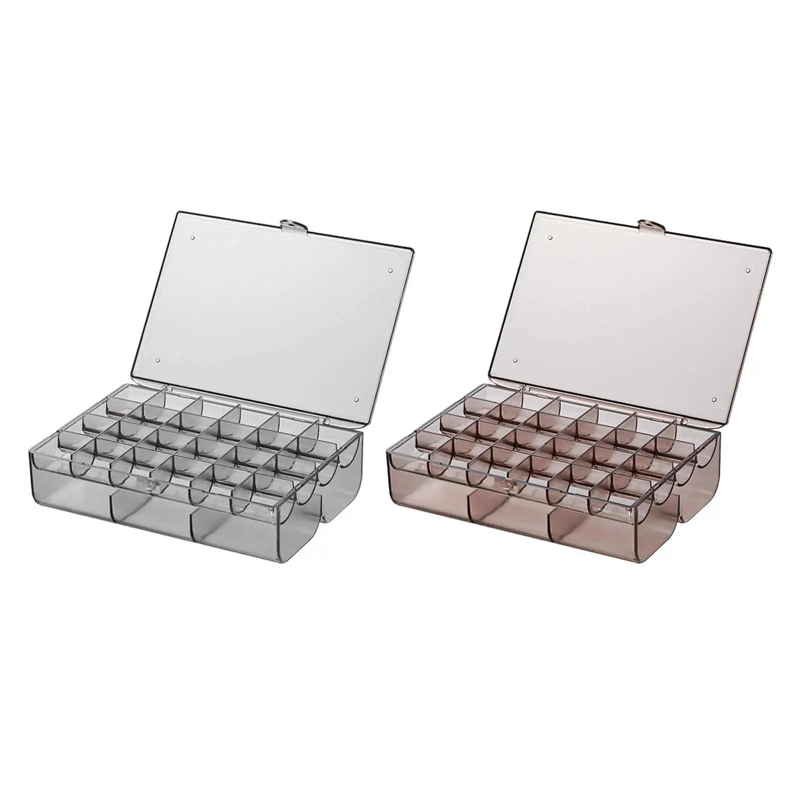 

Портативный органайзер для хранения ювелирных изделий, прозрачный Органайзер с 30 отделениями для колец и сережек