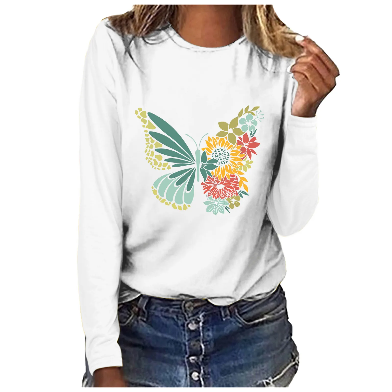 

Женский топ с длинным рукавом, Повседневная Блузка для отпуска, Женская Повседневная летняя рубашка