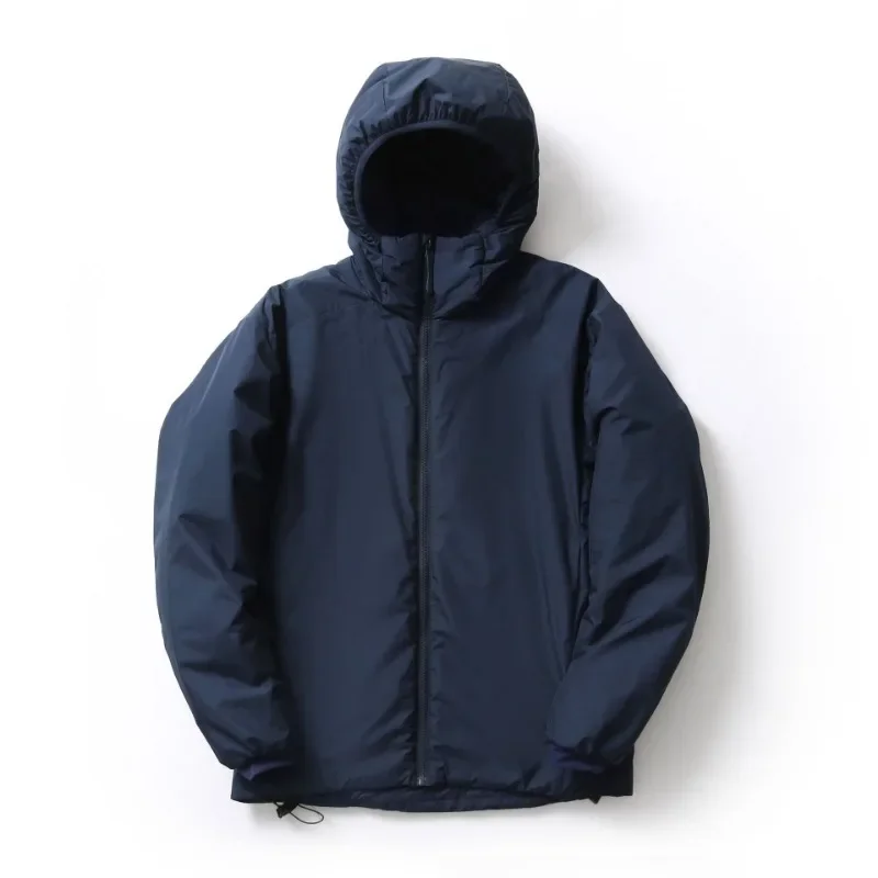 Новая однотонная ветрозащитная Водонепроницаемая Мужская парка с капюшоном