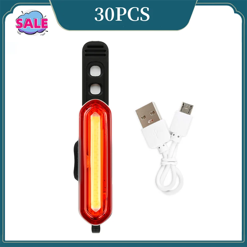 

Задний фонарь для велосипеда, водонепроницаемый, с Usb-зарядкой, 30 шт.