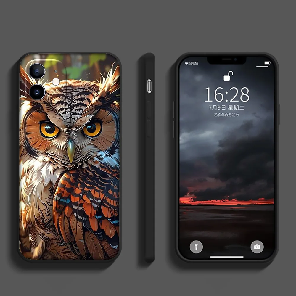 Мягкий чехол HA35 с рисунком совы для Samsung Galaxy A15 S10E S9 S8 S7 Note 20 10 9 8 Plus Lite