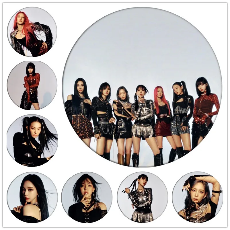 

1Pcs Wholesale Kpop Brooch Pin Badges New Girls On Top Brooch Pin Badges For Clothes Backpack Decoration Gifts Fans Collection