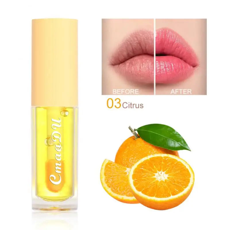 CMAADU 1pc Moisturizing Lip Oil Fruit Flavor Temperature Color Change Lip Glaze Fashion Hydrating Lip Balm Lip Gloss Makeup images - 6