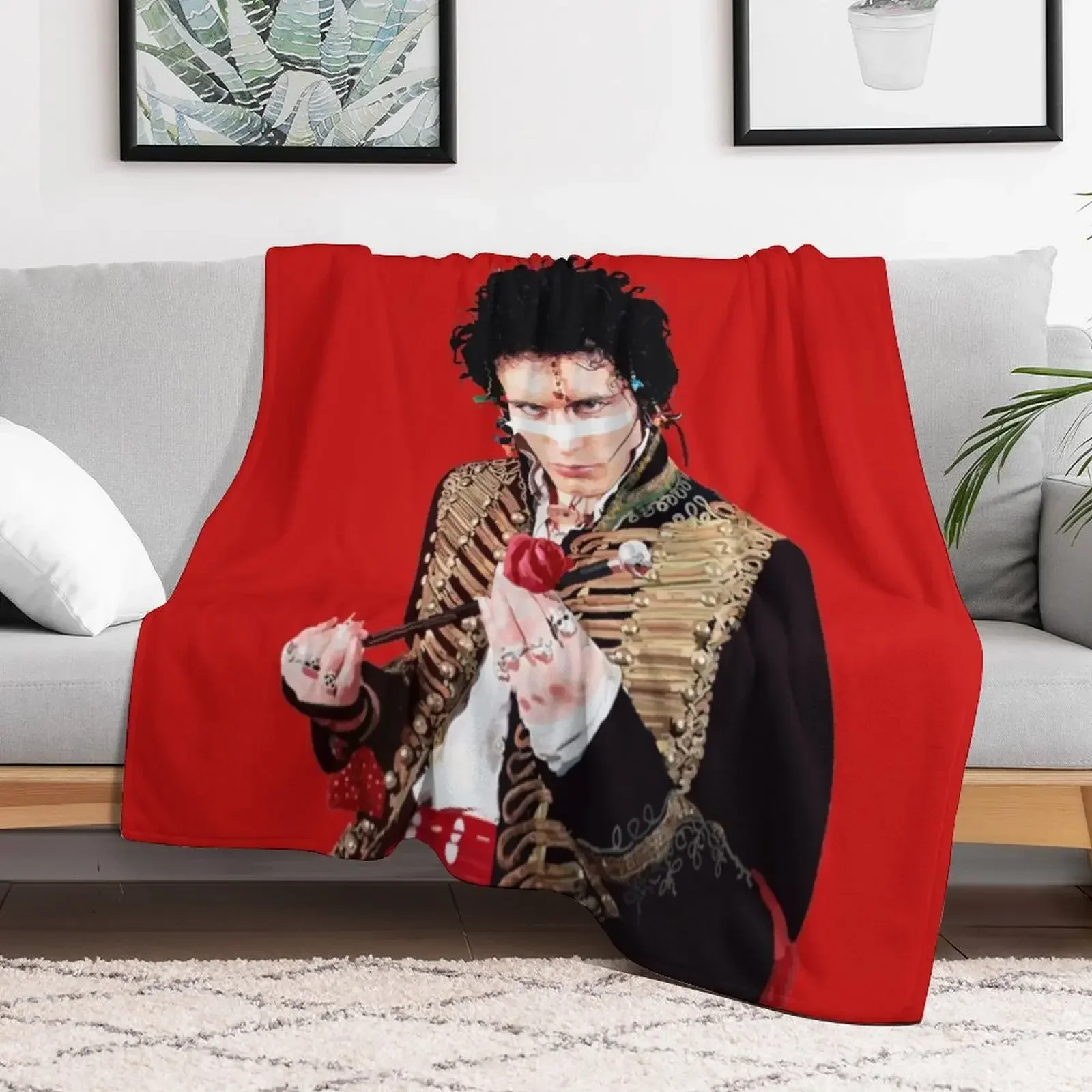 Роскошное фланелевое одеяло в клетку для кровати с изображением Адама муравья