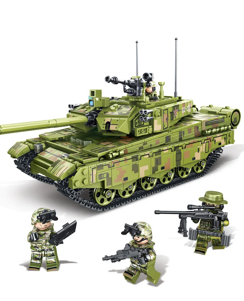 

99A Main Battle Tank Military Series Building Block Boy Assembled Model Toy