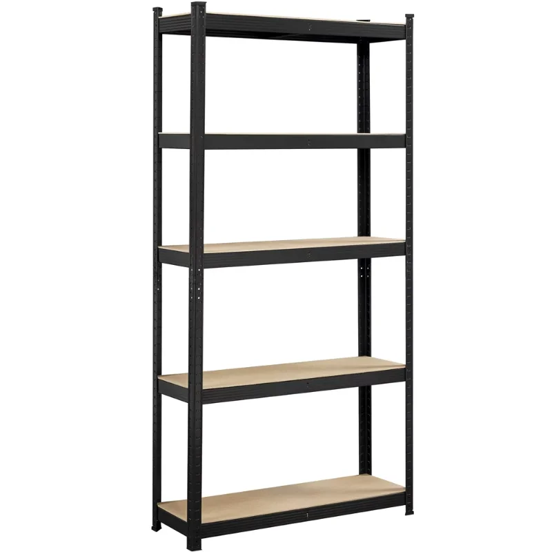 

SmileMart 5-Tire Steel Adjustable Storage Shelf Units, 35.5" x 12" x 71", Multiple Colors Storage Holders & Racks