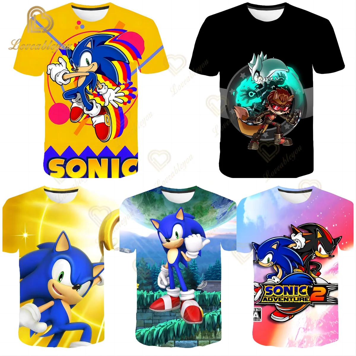 

Crop Top Japanese Anime Super Sonic T Shirt Super Sonic Merch T-shirt Manga Harajuku Tshirt Top Tee Gothic Shirt Female