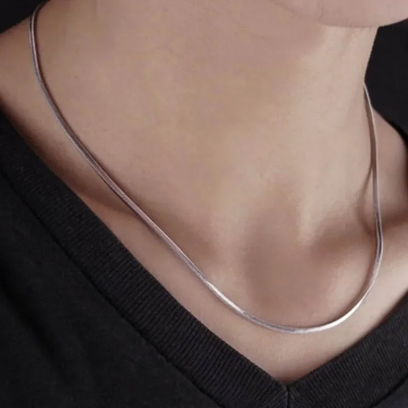 Ожерелье-цепочка из змеиной кости мужские украшения на шею модное колье