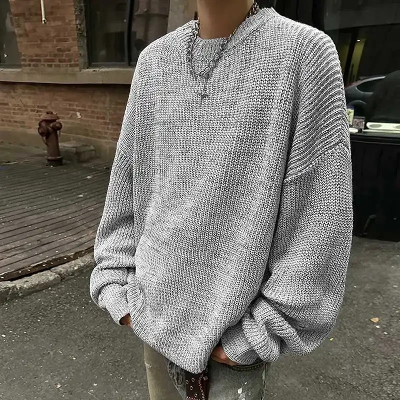Осень/зима модный брендовый мужской свитер нерегулярной формы с отверстиями