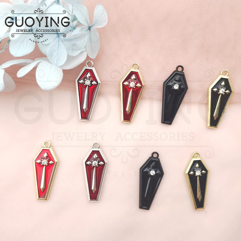 

10pcs Alloy Charms Halloween Cross Pendant DIY Bracelet Earrings JewelryAaccessories Jewelry Making Charms