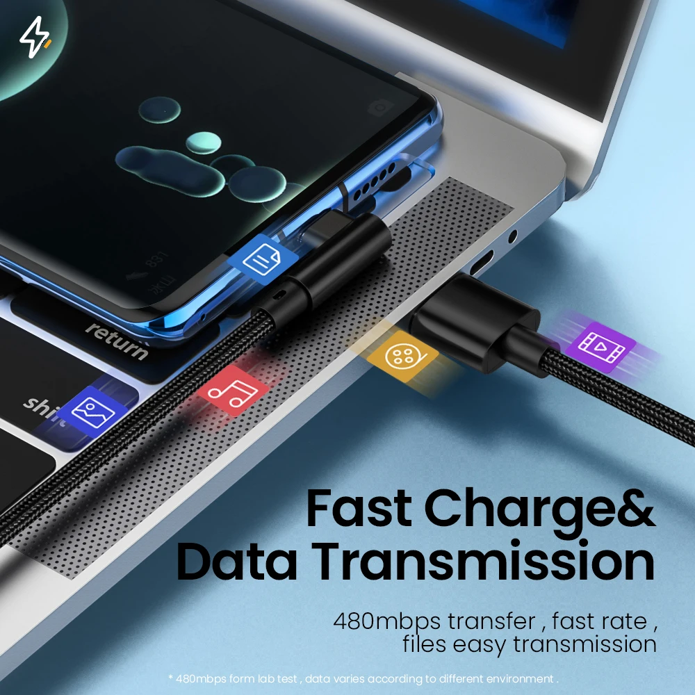 Кабель USB Type-C 6A 66 Вт для Huawei Mate 40 Pro кабель быстрой зарядки C зарядный шнур передачи
