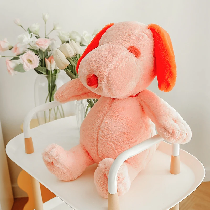 Фото Мягкая и милая кукла-щенок Snoopy, большая декоративная подушка, Мультяшные плюшевые игрушки для сна, детские фигурки на день рождения №2