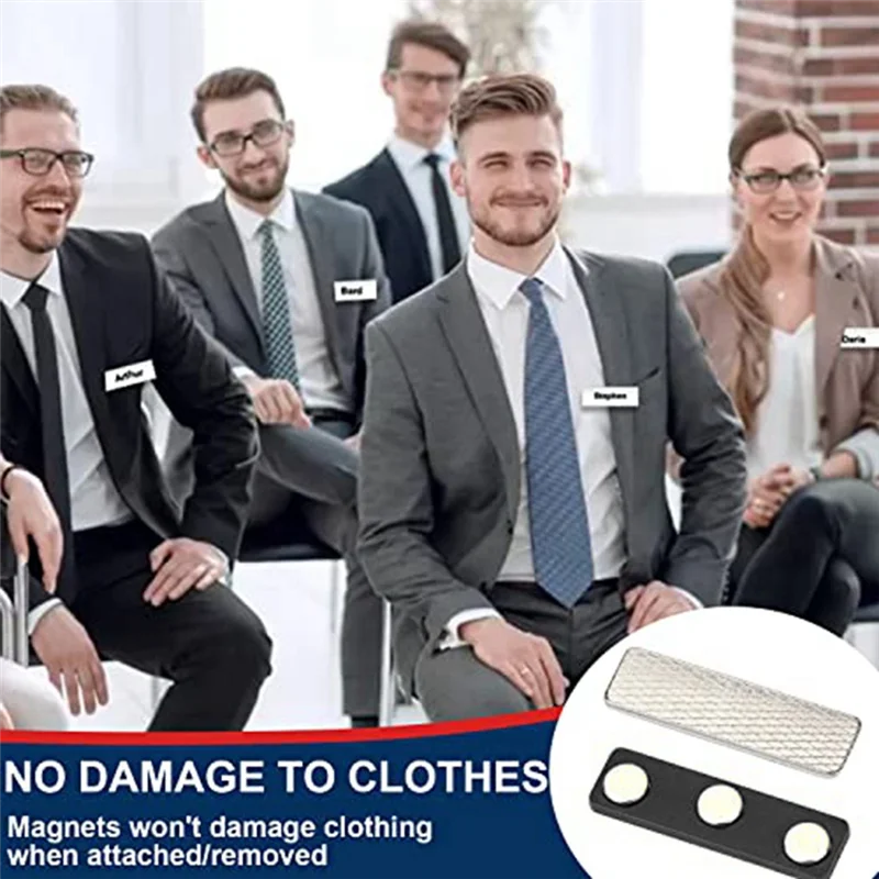 Набор Магнитных бирок с именами магнитные держатели для значков 3 сильными